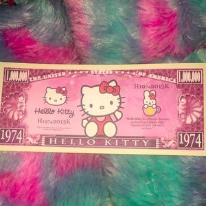 Hello kitty collectible gift note